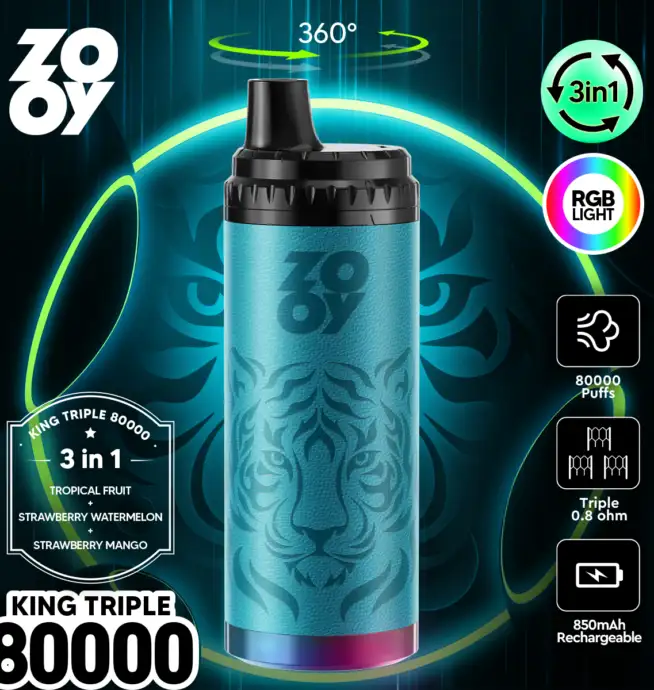 ZOOY King Triple Vape 80000 puffs - Image 2