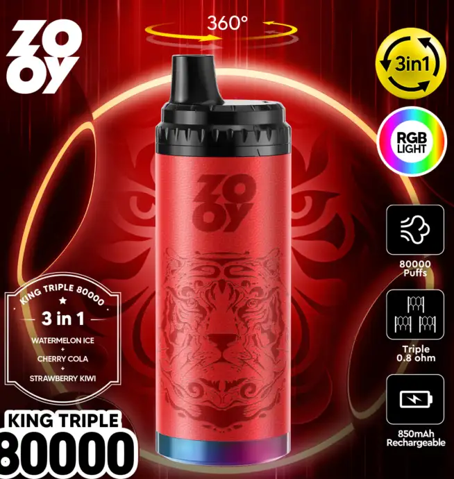 ZOOY King Triple Vape 80000 puffs - Image 3