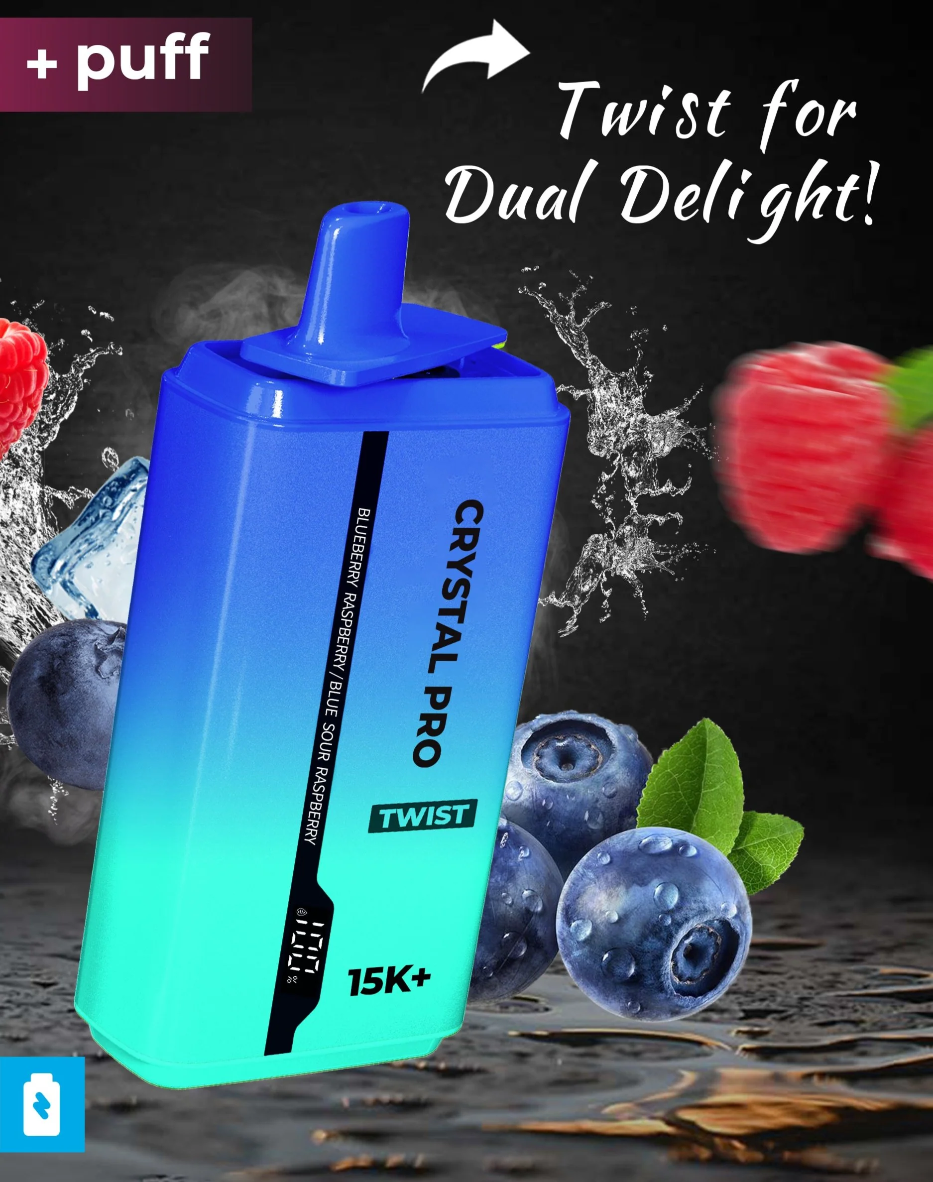 Crystal Pro Twist 15000 Puffs - Eu vape wholesale
